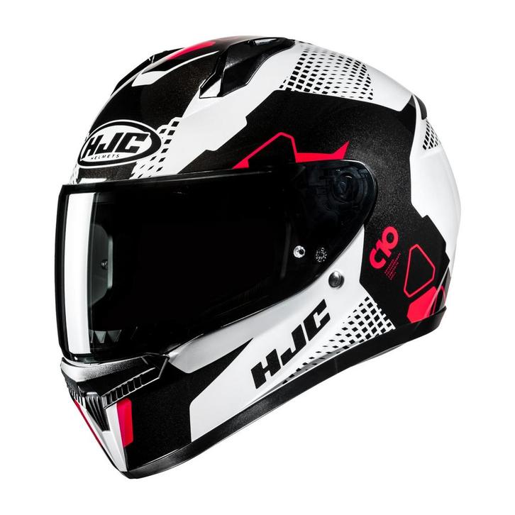 HJC C10 Aspa Zwart Wit Rood Integraalhelm, Motoren, Kleding | Motorhelmen, XXL, Nieuw met kaartje, HJC, Integraalhelm, Verzenden