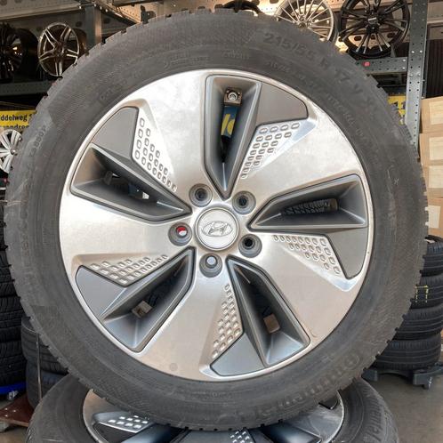 17 inch WINTER set Hyundai Kona (electric)  winterbanden, Auto-onderdelen, Banden en Velgen, 17 inch, Winterbanden, 215 mm, Gebruikt