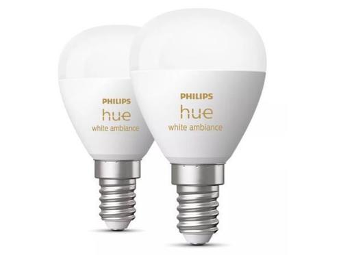 Veiling - Philips Hue-bollamp - warm tot koel wit licht - 2-, Huis en Inrichting, Lampen | Losse lampen, Gebruikt
