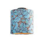 Plafondlamp met velours kap vlinders met goud 25 cm - Combi, Nieuw, Overige materialen, Klassiek / Antiek