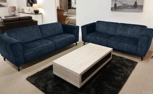 Bankstel Wolvega - rechte banken - Blauw, Huis en Inrichting, Banken | Bankstellen, Nieuw, Stof