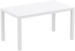 Tuintafel - Ares - Wit - 140 cm - Siesta, Tuin en Terras, Tuintafels, Verzenden, Nieuw