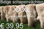 Schapenvacht BEIGE schapenvel schapenhuid  € 39,95 GROOT ASS, Huis en Inrichting, Ophalen of Verzenden, Nieuw