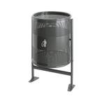 Afvalbak 80 ltr op statief - grafiet, Verzenden, Nieuw