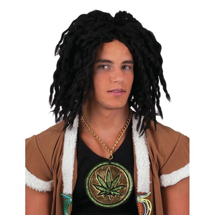 Rasta pruik zwart met dreads - Herenpruiken, Hobby en Vrije tijd, Feestartikelen, Ophalen of Verzenden