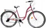 Meisjesfiets 26 inch - stadsfiets 7 versnellingen - roze wit, Fietsen en Brommers, Fietsen | Meisjes, Ophalen of Verzenden, Nieuw