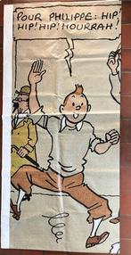 Hergé - Bannière géante Tintin - Vente aux enchères Piasa, Boeken, Stripboeken, Nieuw