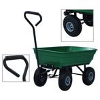 vidaXL Tuinkiepwagen 300 kg 75L groen, Verzenden, Nieuw