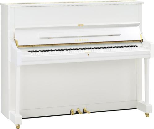 Yamaha U1 Q  PWH messing piano (wit hoogglans), Muziek en Instrumenten, Piano's