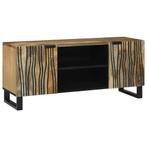 vidaXL TV-kast Bruin 105 x 33 x 46 cm massief mangohout, Huis en Inrichting, Minder dan 50 cm, Verzenden, Nieuw, Minder dan 100 cm