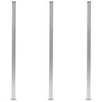 vidaXL Schuttingpalen 3 st 185 cm aluminium, Tuin en Terras, Verzenden, Nieuw