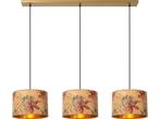 Lucide TANSELLE - Hanglamp - 3xE27 - Dimbaar - Multicolor, Verzenden, Nieuw