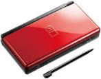 Nintendo DS Lite - Crimson Rood & Zwart, Spelcomputers en Games, Spelcomputers | Nintendo DS, Zo goed als nieuw, Verzenden