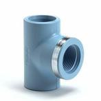 Perslucht t-stuk 90° binnendraad + ring-25 x ¾, 16 bar, Verzenden, Nieuw