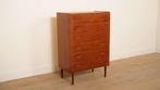 Vintage ladekast | Deens design | Teak | 102 cm, Huis en Inrichting, Kasten | Ladekasten, Ophalen of Verzenden, Nieuw