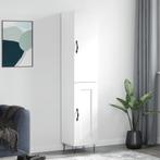 vidaXL buffetkast 34,5x34x180 cm bewerkt hout wit, Huis en Inrichting, Minder dan 50 cm, Verzenden, Nieuw, Minder dan 100 cm