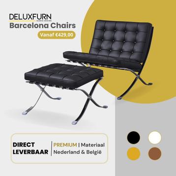 Barcelona Chair | Vanaf €429,- | Diverse kleuren | PREMIUM beschikbaar voor biedingen