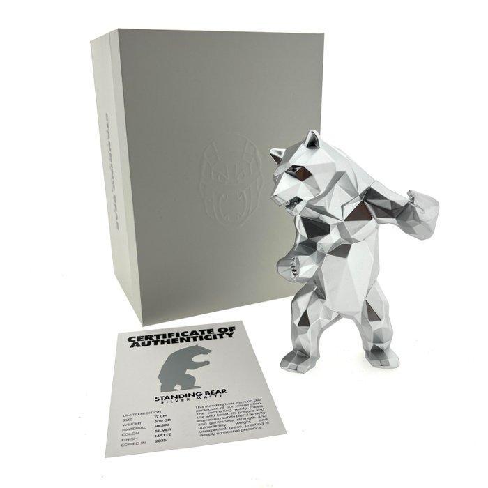 Richard Orlinski (1966) - Standing Bear Silver incl COA, Antiek en Kunst, Kunst | Designobjecten