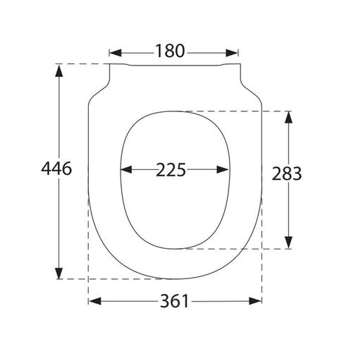 Toiletzitting Villeroy & Boch Subway 3.0 43.8x37.4x42 cm, Huis en Inrichting, Badkamer | Badtextiel en Accessoires, Ophalen of Verzenden