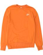 NIKE Mens Sweatshirt Jumper Small Orange Cotton, Verzenden, Nieuw