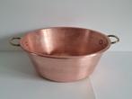 Rood koperen confituurkom, confituurketel - Kookpan - Koper,, Antiek en Kunst