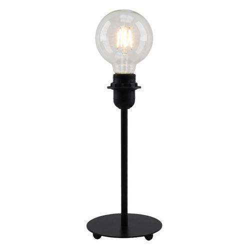 Zwarte tafellamp zonder kap Eileen, metaal, Huis en Inrichting, Lampen | Tafellampen, Nieuw, Metaal, Minder dan 50 cm, Ophalen of Verzenden