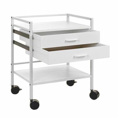 Instrumententafel met 2 lades grijs wit, Diversen, Verpleegmiddelen, Nieuw, Verzenden