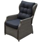 Ibiza stoel-bank loungeset 6-delig verstelbaar grijs, Tuin en Terras, Tuinsets en Loungesets, Ophalen of Verzenden, Nieuw, Wicker