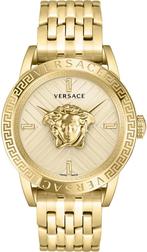 Versace VESN00722 V-Code Restyling herenhorloge 43 mm, Overige merken, Staal, Staal, Verzenden