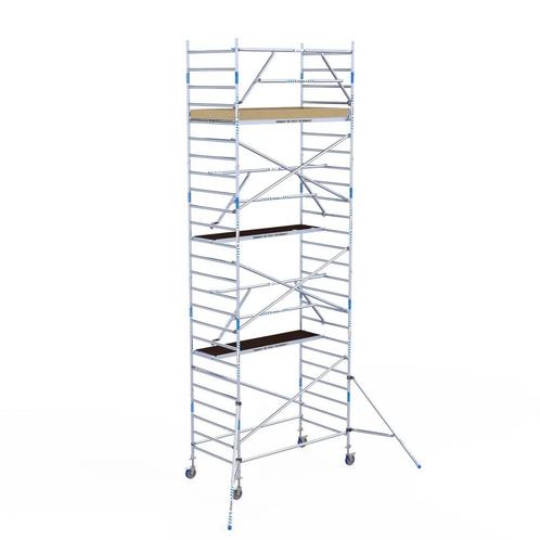ALX Extra rolsteiger 135 x 250 x 6,2m WH met voorloopleuning, Doe-het-zelf en Verbouw, Steigers, Rolsteiger of Kamersteiger, Nieuw