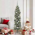vidaXL Kunstmatige slanke kerstboom Groen 180 cm PVC, Verzenden, Nieuw