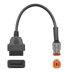 Harley Davidson 6 Pins OBD - 16 Pins OBD2 Verloopkabel Motor, Auto diversen, Verzenden, Nieuw