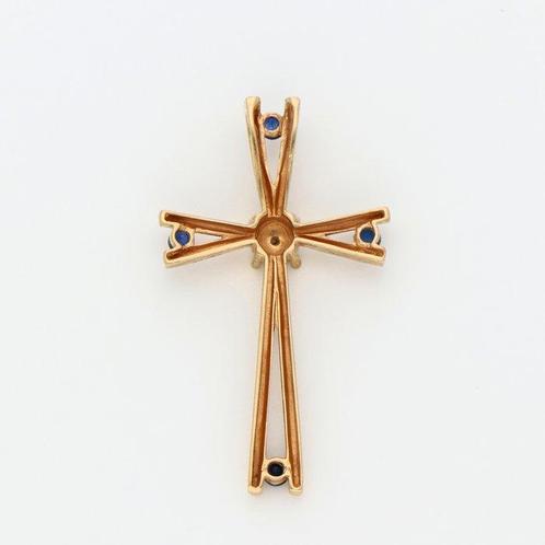 Zonder Minimumprijs - Hanger - 18 karaat Geel goud Diamant, Sieraden, Tassen en Uiterlijk, Antieke sieraden