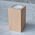 HOCHO Beukenhouten Waxinelichthouder 50x50x90mm - Sfeervo..., Ophalen of Verzenden, Nieuw