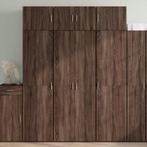 vidaXL buffetkast 70x42,5x185 cm bewerkt hout bruin, Minder dan 50 cm, Verzenden, Nieuw, Minder dan 100 cm