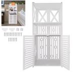 Compacte Badkameropbergkast met Dubbele Deur – PVC, Verzenden, Nieuw