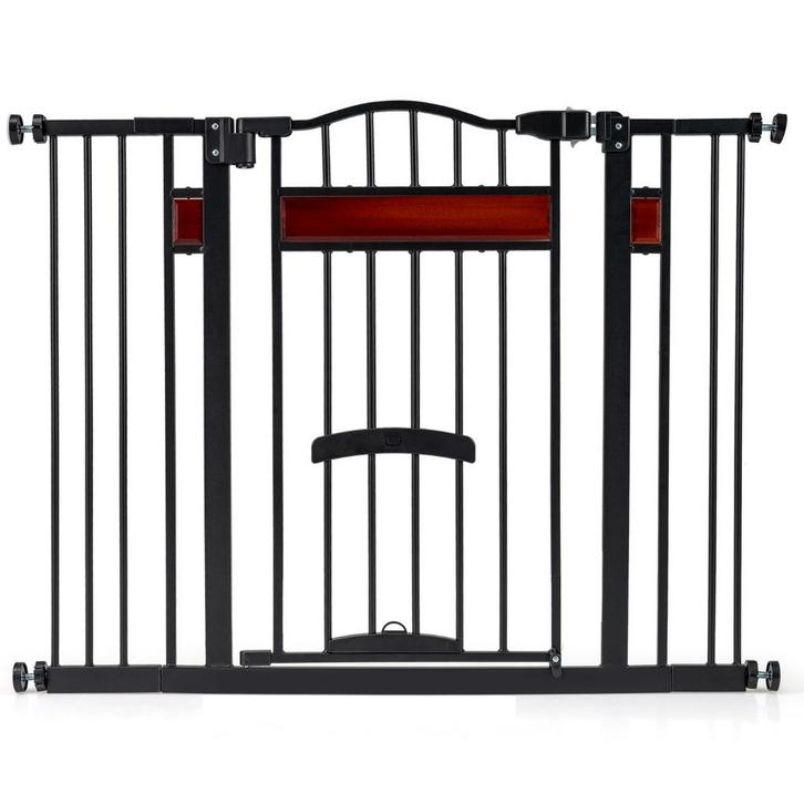 LIVSK Extra Brede Hondenhek met Kleindeur - Verstelbaar van, Dieren en Toebehoren, Hondenhokken, Nieuw, Verzenden