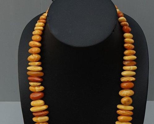 Barnsteen - Amber - Halsketting - Gele ketting - 167 gram, Antiek en Kunst, Kunst | Niet-Westerse kunst