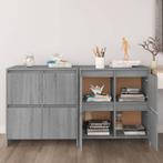 vidaXL Dressoirs 2 st 70x41x75 cm bewerkt hout grijs sonoma, Verzenden, Nieuw, 50 tot 100 cm, 25 tot 50 cm