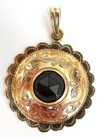 Hanger - 14 karaat Geel goud Granaat