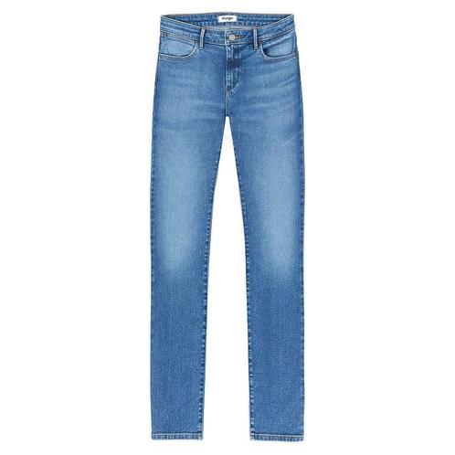 -56% Wrangler  Wrangler Skinny raven  maat 42-32, Kleding | Dames, Spijkerbroeken en Jeans, Blauw, Nieuw, Verzenden