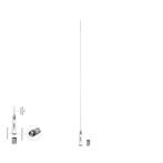 Scout RVS VHF Antenne Quick 3 lengte 1,1 meter QuickFit, Watersport en Boten, Ophalen of Verzenden, Nieuw