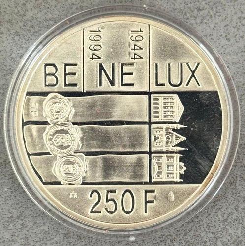 België. 250 Francs 1994 50 Jaar Benelux in Proof (Zonder, Postzegels en Munten, Munten | Europa | Niet-Euromunten