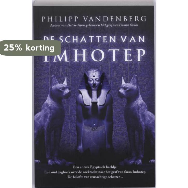 De schatten van Imhotep 9789061120681 P. Vandenberg, Boeken, Thrillers, Gelezen, Verzenden
