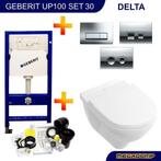 Geberit up100 set19 O.novo DirectFlush met Delta drukplaten, Doe-het-zelf en Verbouw, Sanitair, Ophalen of Verzenden, Nieuw, Overige typen