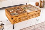 Vintage salontafel SEVEN SEAS 100cm natuurlijk grenen, Huis en Inrichting, Kasten | Overige, Ophalen of Verzenden, Nieuw