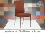 Leren eetkamerstoel Real - Toledo Terra (donkercognac) -, Huis en Inrichting, Stoelen, Bruin, Nieuw, Ophalen of Verzenden, Eén