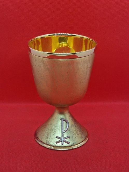 Kelk - Antico Calice Liturgico - Metaal, Verguld, Antiek en Kunst, Antiek | Boeken en Bijbels