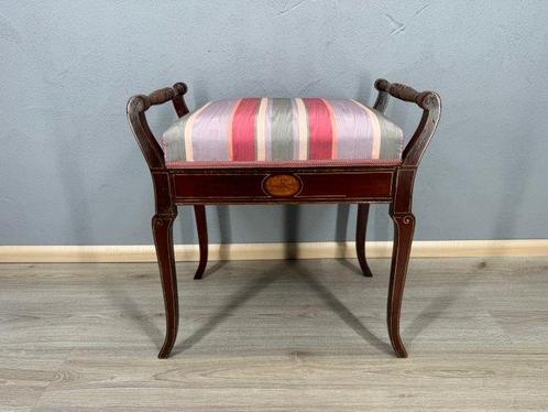 Kruk - Hout - Pianokruk + opbergruimte, Antiek en Kunst, Curiosa en Brocante