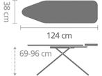 Brabantia Strijkplank B - Strijkijzerhouder - 124 x 38 cm -, Huis en Inrichting, Verzenden, Zo goed als nieuw
